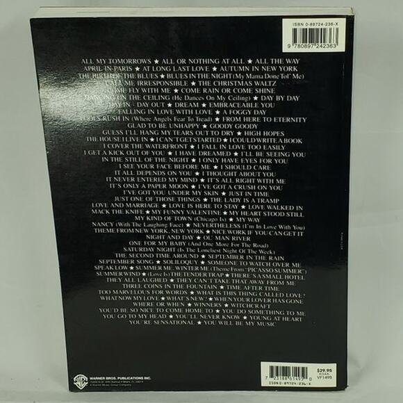 Frank Sinatra Songbook Piano Vocal Guitar Sheet Music Vintage Warner Bros - Picture 2 of 6